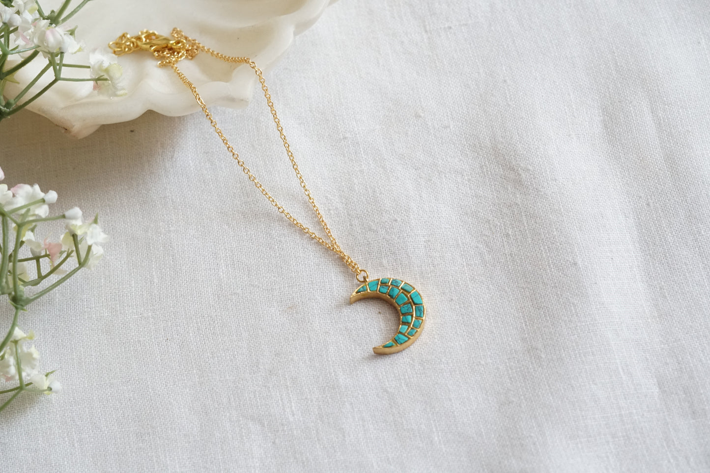 Kundan Turquoise Pendant( 4-9107)(R) - JEWELSTYLE