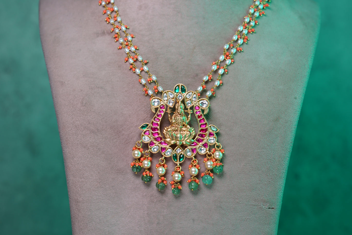 Kundan Pendant Necklace (4-8019)(K)(PREORDER)