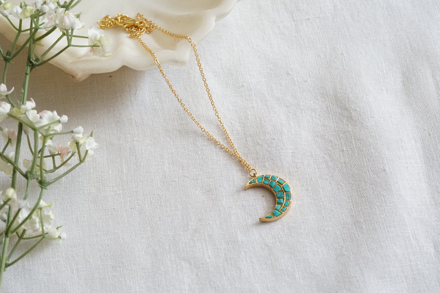 Kundan Turquoise Pendant( 4-9107)(R) - JEWELSTYLE