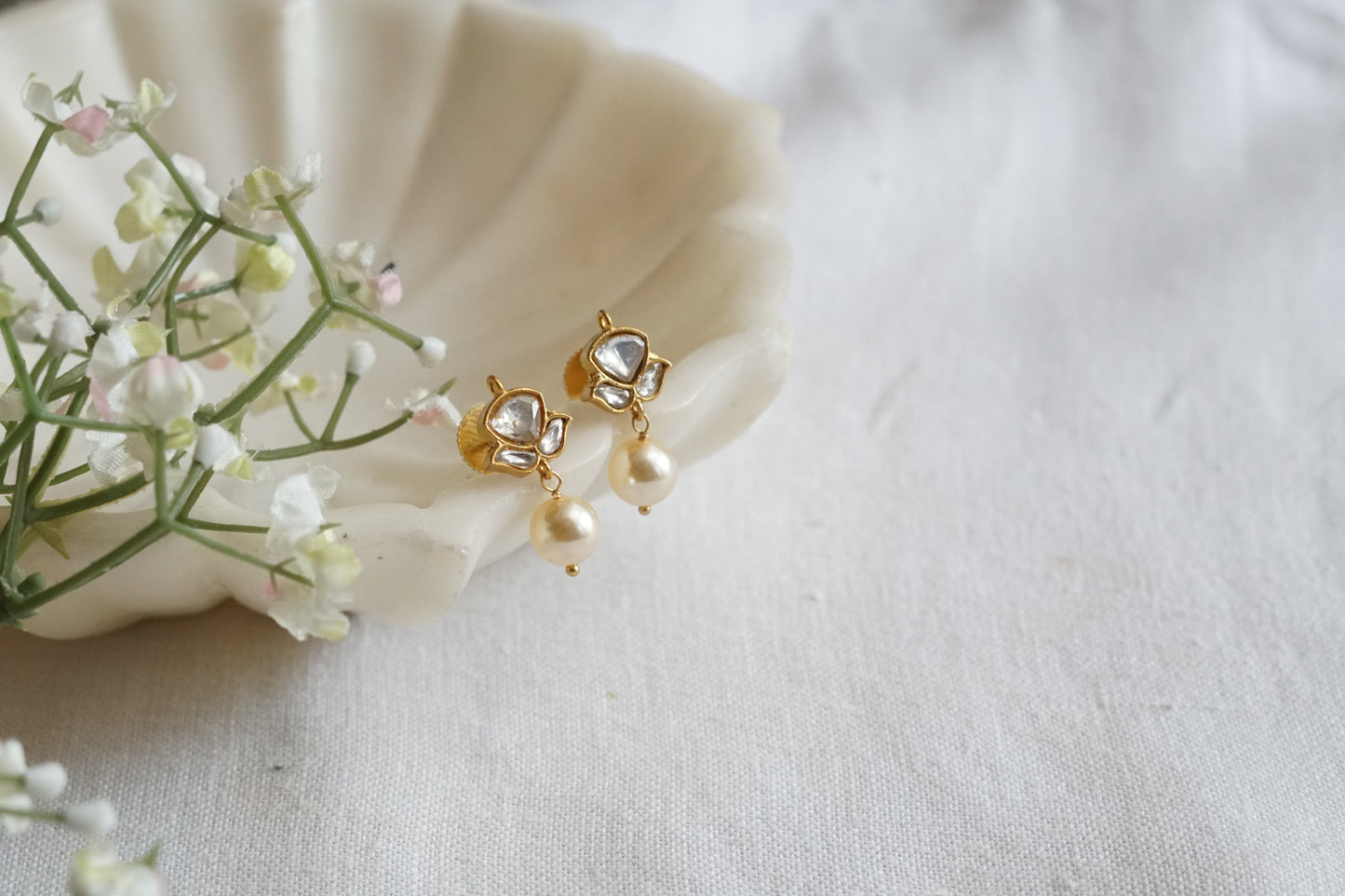 Kundan Studs (1-5140)(R) - JEWELSTYLE