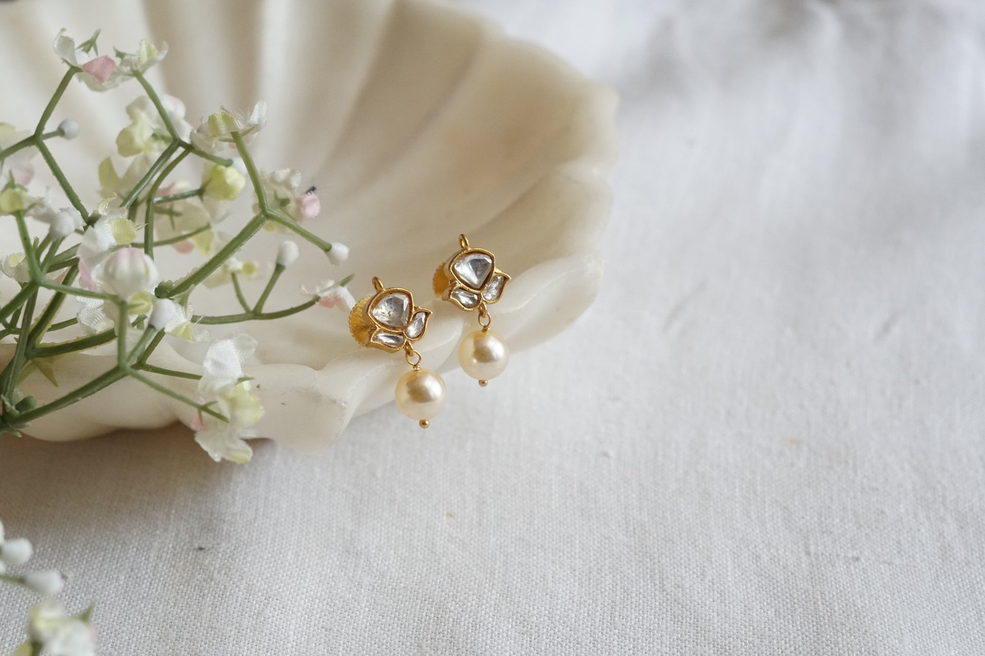 Kundan Studs (1-5140)(R) - JEWELSTYLE