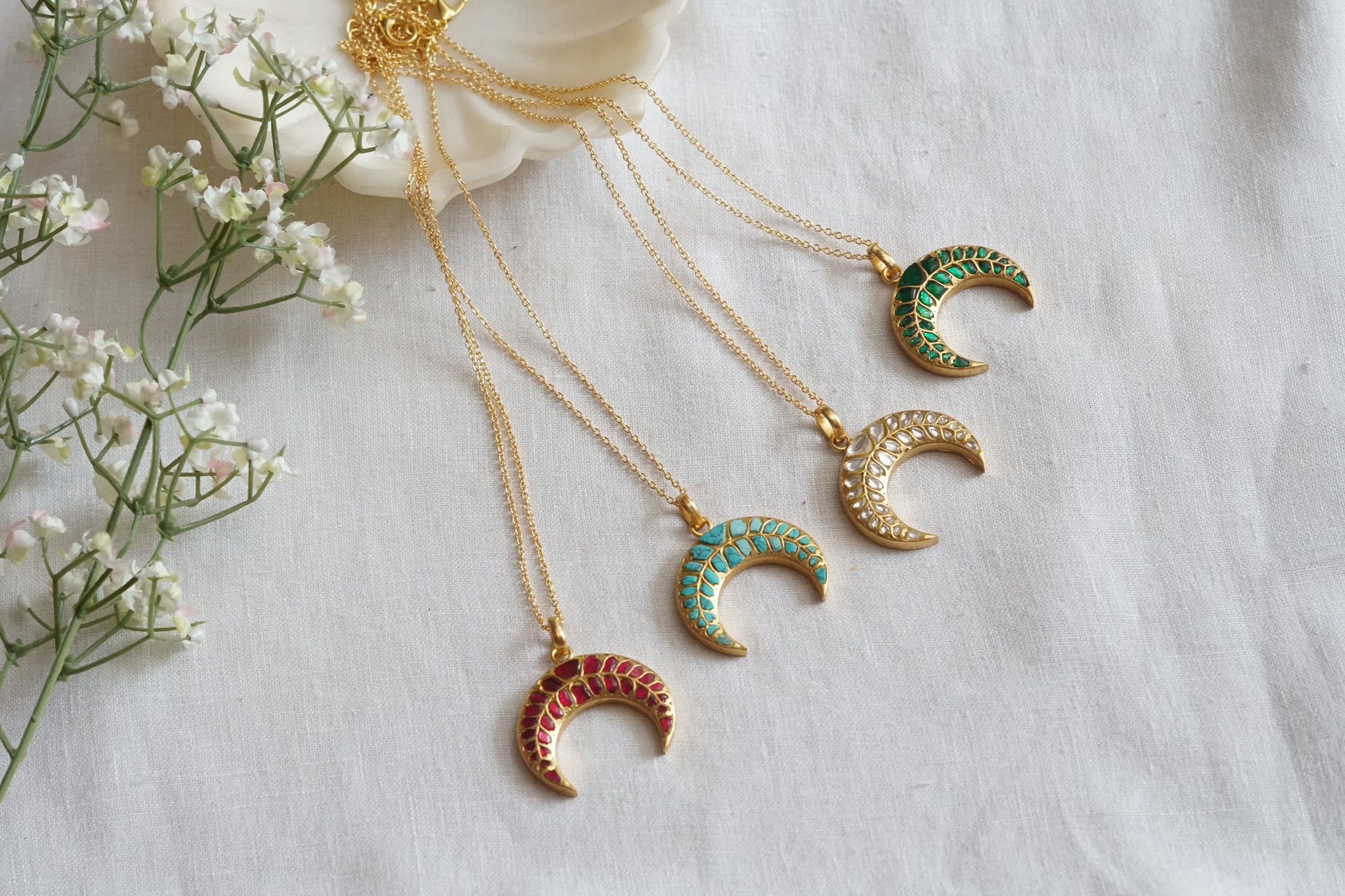 Kundan Pendant (4-9101)(R) - JEWELSTYLE