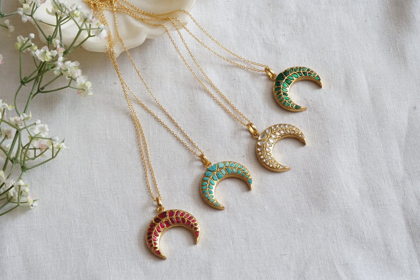 Kundan Pendant (4-9101)(R) - JEWELSTYLE
