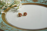 Pink & White Kundan Studs (1-4676)(K)