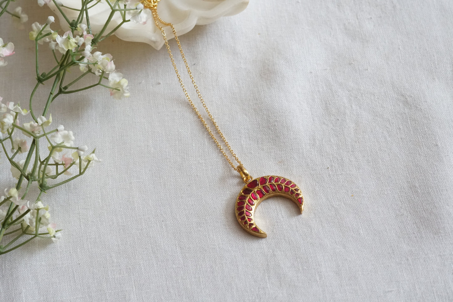 Kundan Pendant (4-9101)(R) - JEWELSTYLE