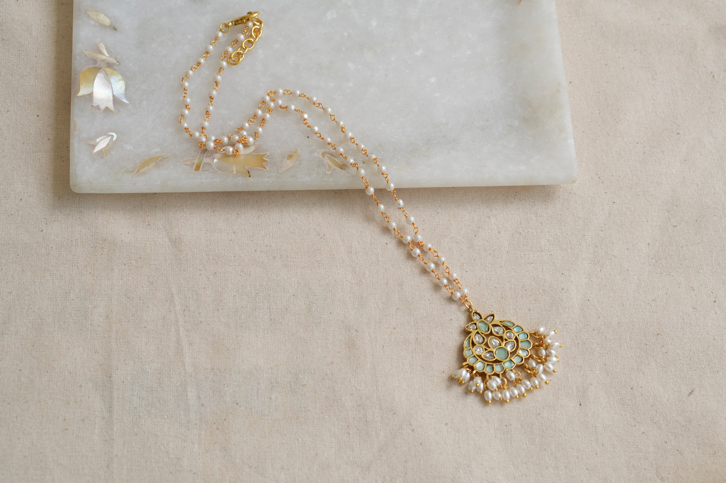 Kundan pendant (4-8054)(R)(OFFER PIECE) - JEWELSTYLE
