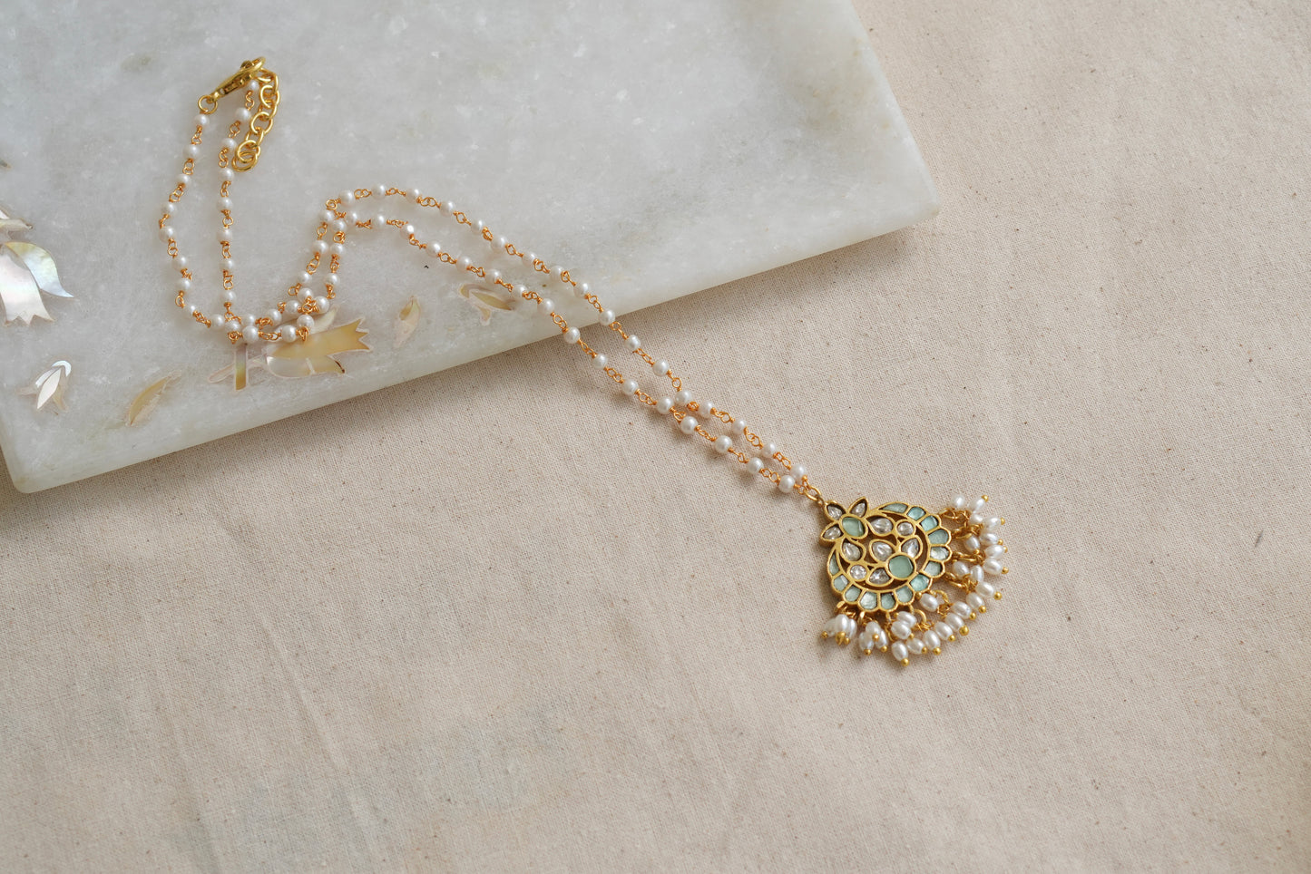 Kundan pendant (4-8054)(R)(OFFER PIECE) - JEWELSTYLE