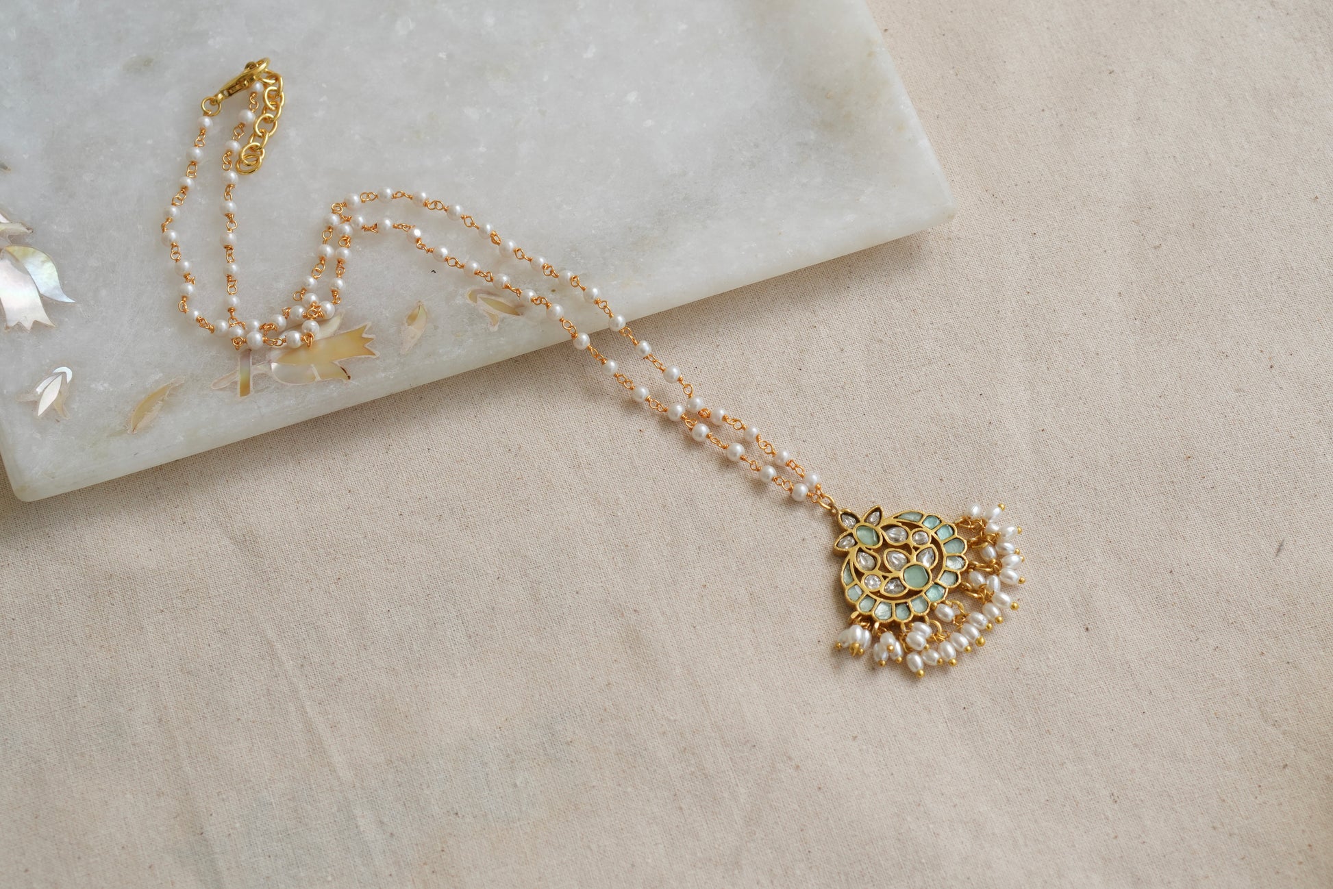 Kundan pendant (4-8054)(R)(OFFER PIECE) - JEWELSTYLE