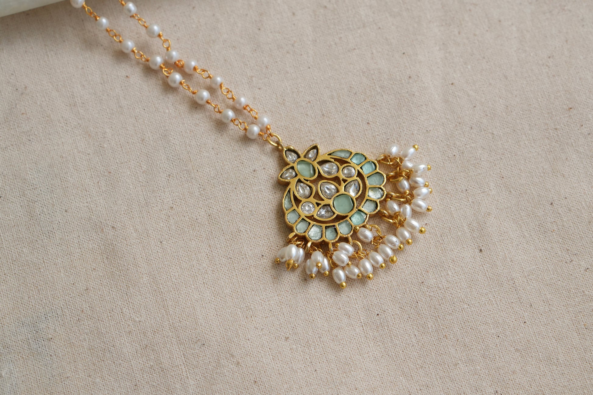 Kundan pendant (4-8054)(R)(OFFER PIECE) - JEWELSTYLE