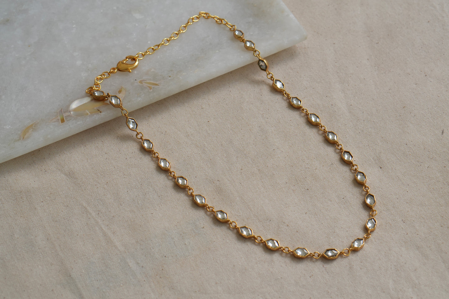 Kundan Necklace (4-9009)(R) - JEWELSTYLE