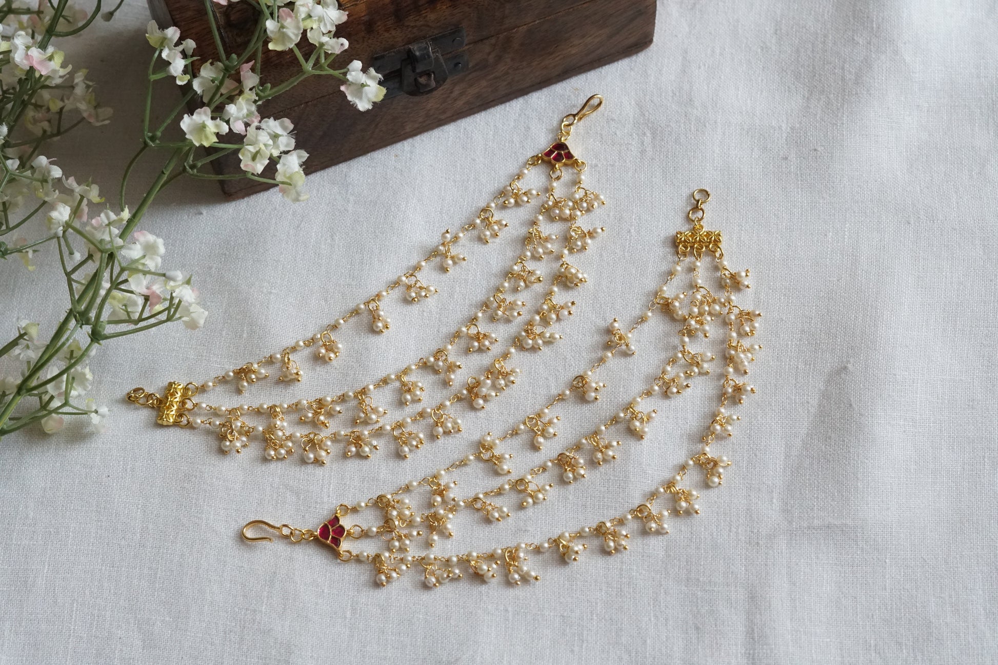 Kundan Earchain(9-381) - JEWELSTYLE