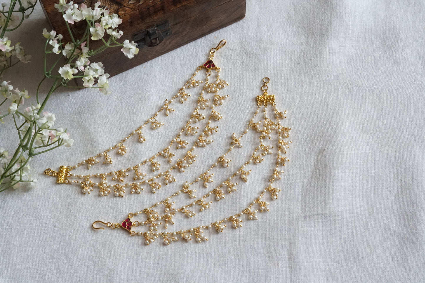 Kundan Earchain(9-381) - JEWELSTYLE