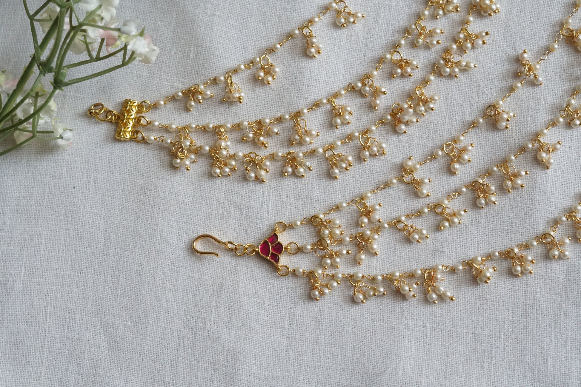 Kundan Earchain(9-381) - JEWELSTYLE