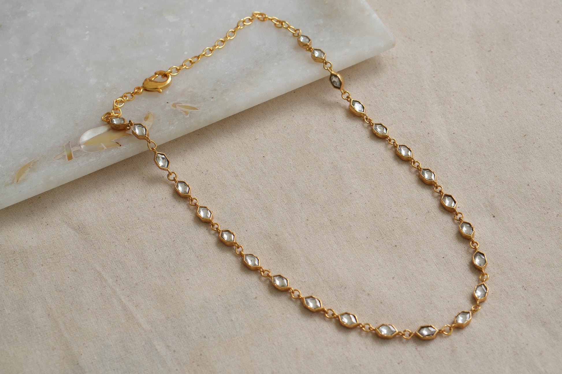 Kundan Necklace (4-9009)(R) - JEWELSTYLE