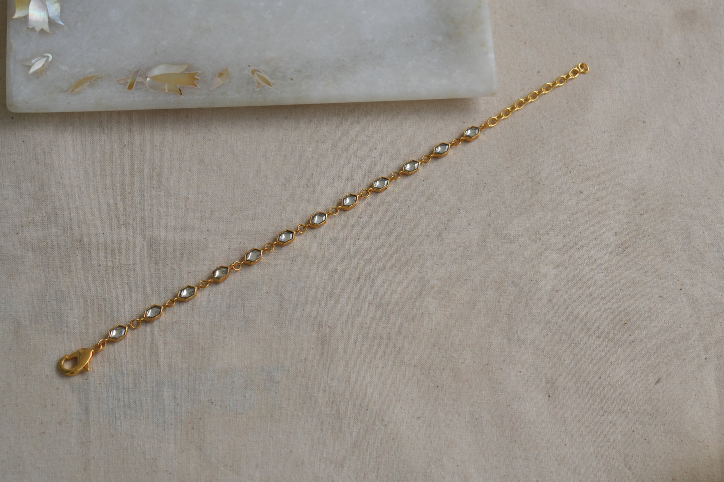 Kundan Bracelet (3-488)(R) - JEWELSTYLE