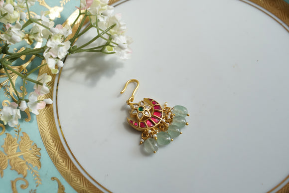 Small Kundan Maangtikka (5-1542)(K)