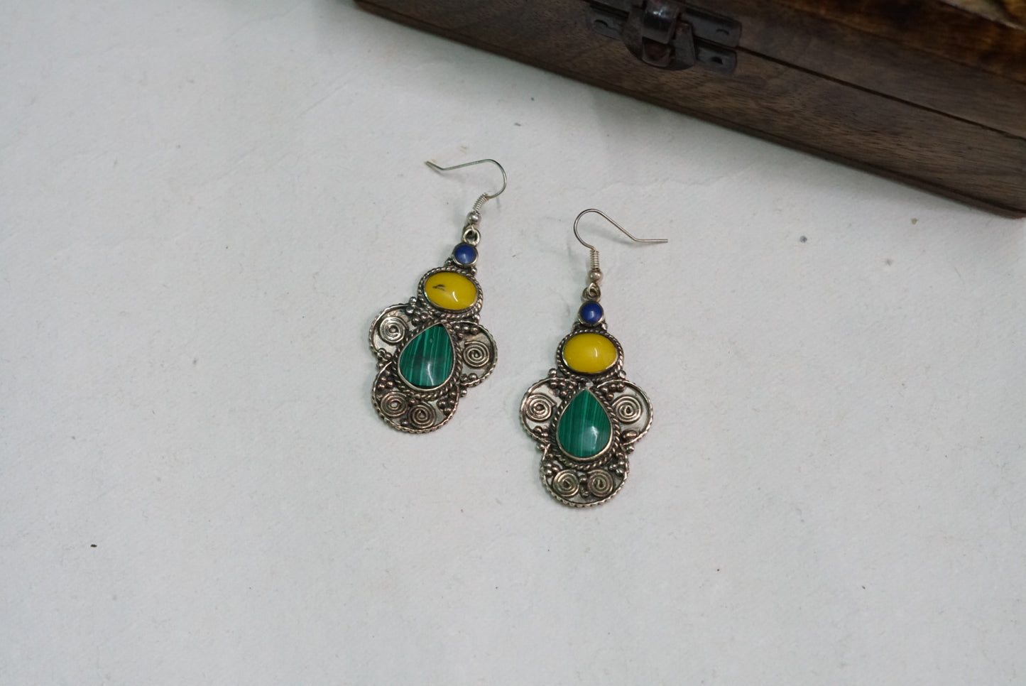 Oxidised earring (1-3593)