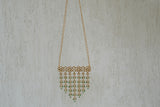 Kundan Long Pendant Chain (4-9008)(R) - JEWELSTYLE