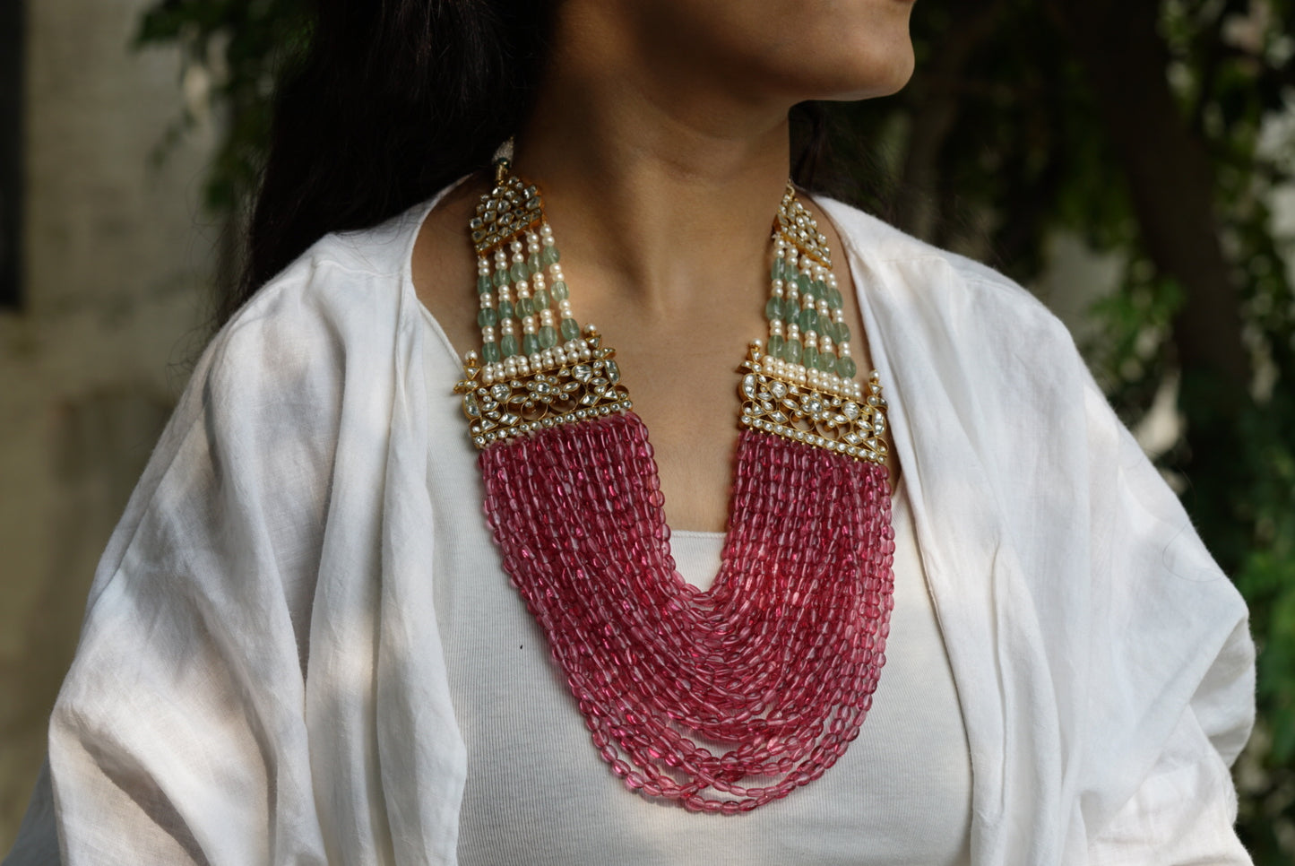 Kundan Necklace (4-4720)(R)(PREORDER) - JEWELSTYLE