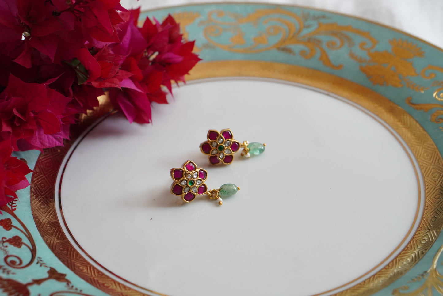 Small Kundan Studs  (1-4091)(K)(PREORDER)