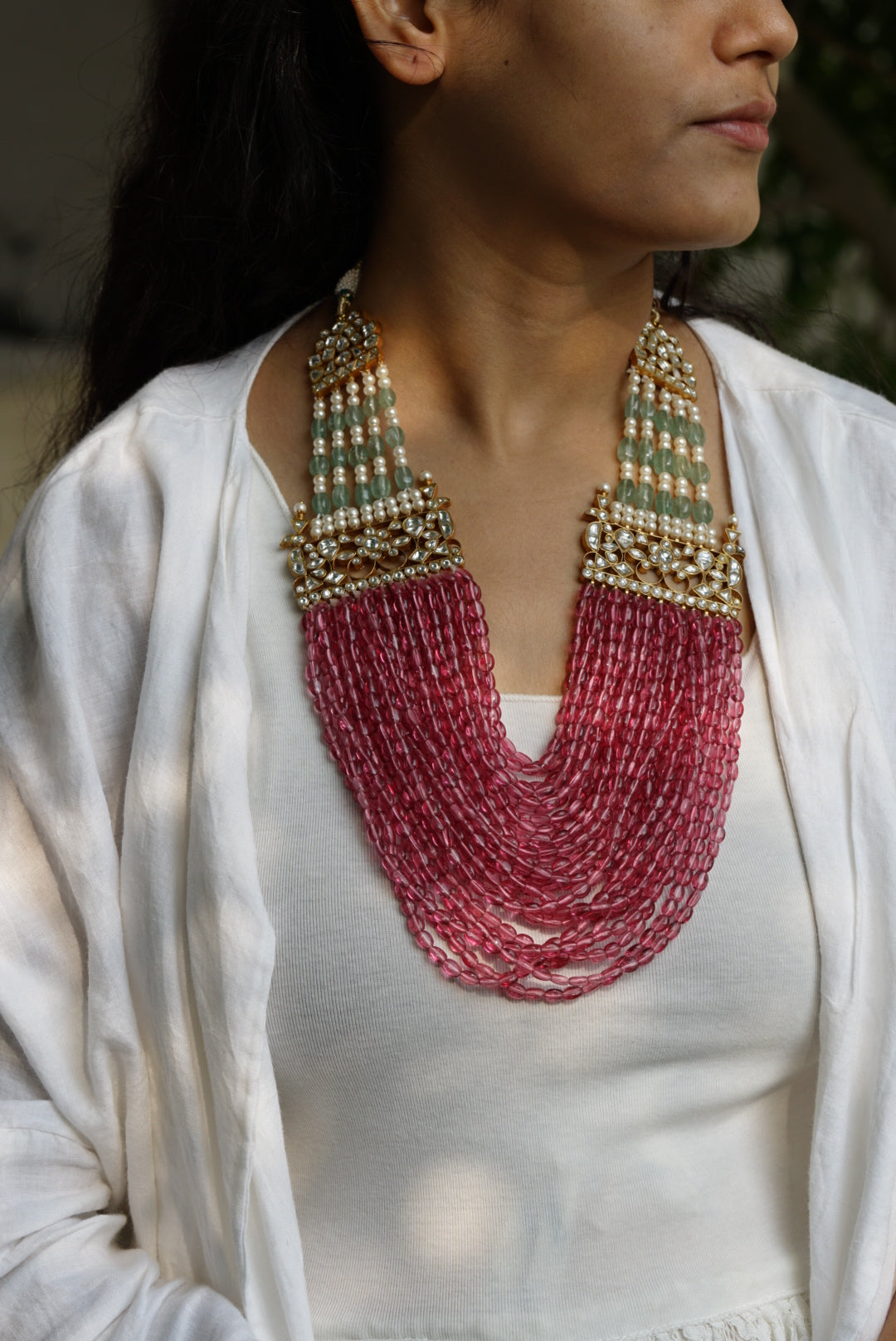 Kundan Necklace (4-4720)(R)(PREORDER) - JEWELSTYLE