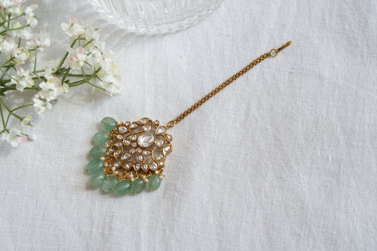 White polki Maangtikka(5-1543)(B) - JEWELSTYLE