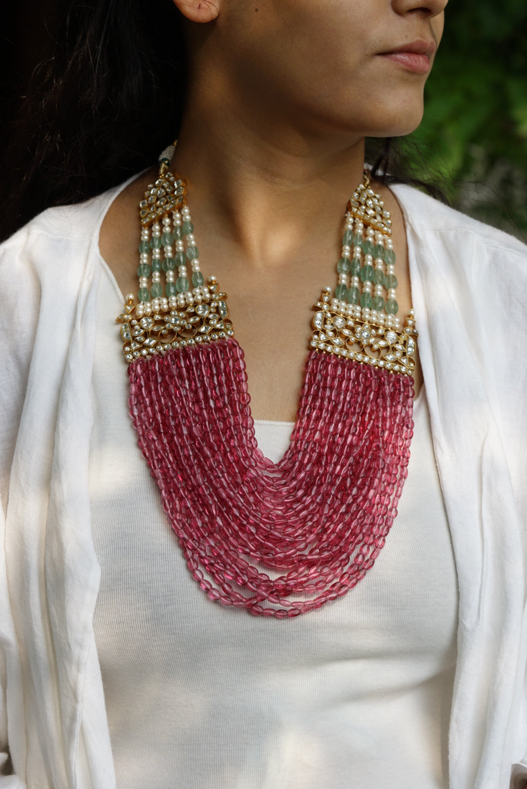 Kundan Necklace (4-4720)(R)(PREORDER) - JEWELSTYLE