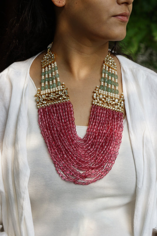 Kundan Necklace (4-4720)(R)(PREORDER) - JEWELSTYLE