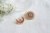 Sun & Moon Kundan Hairpin (5-1625)(K) - JEWELSTYLE