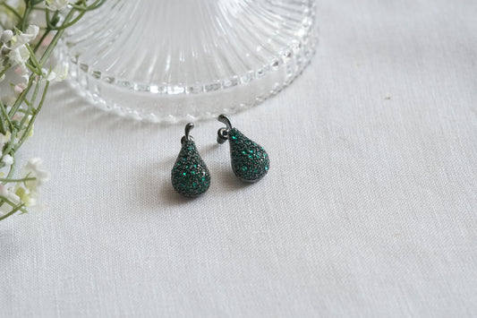 Green stone Studs (1-5180)(from turkey)