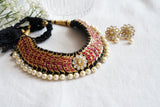 Kundan Necklace set(4-8577)(R)