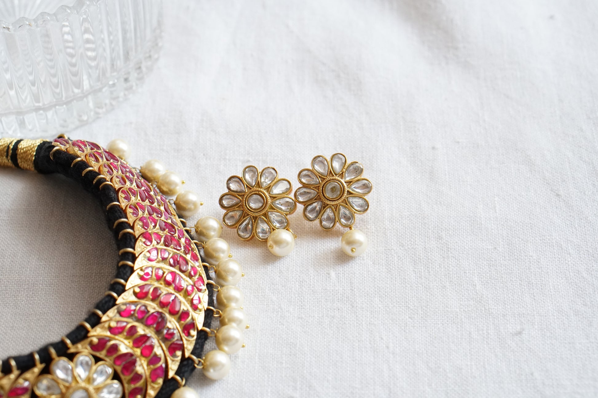 Kundan Necklace set(4-8577)(R)(PREORDER) - JEWELSTYLE