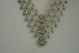 Kundan 3 line ranihaar necklace (4-8543)(S)
