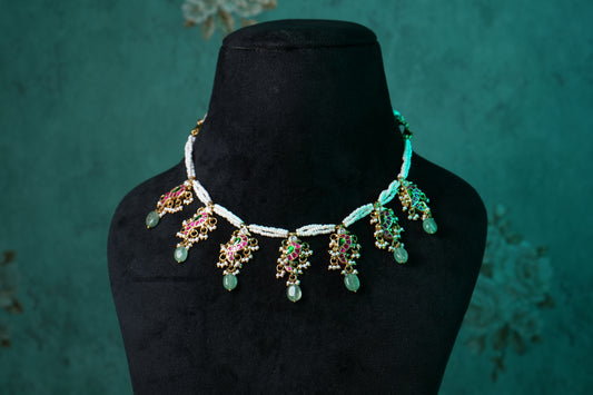 Kundan Necklace (4-9021)(K)