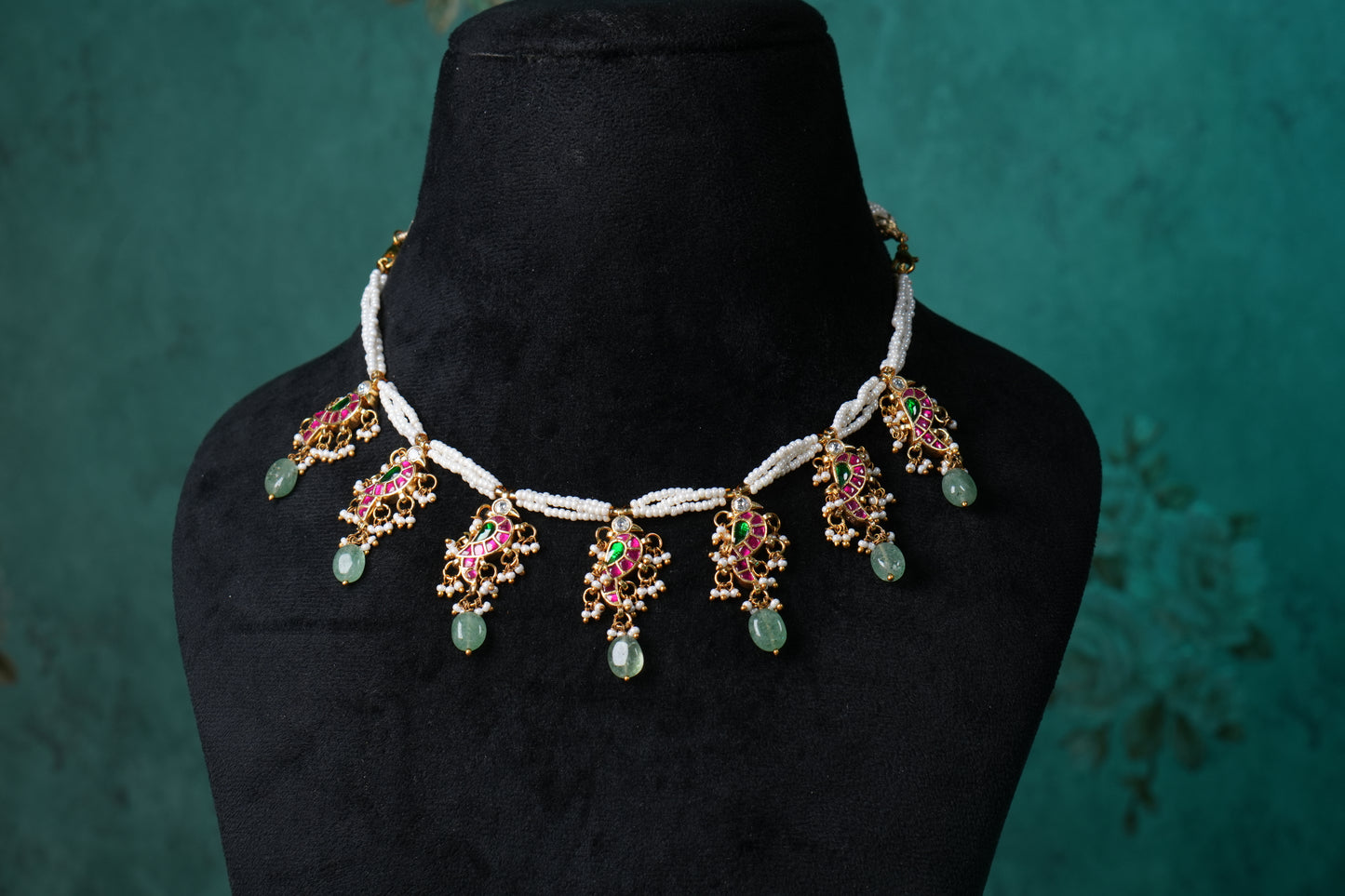 Kundan Necklace (4-9021)(K)