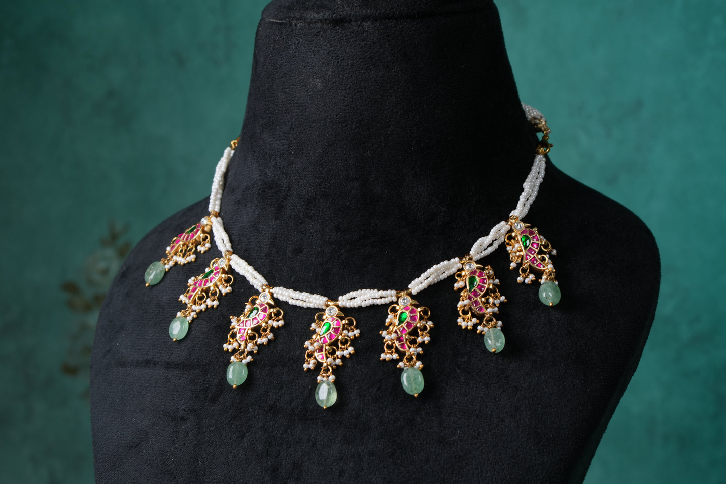 Kundan Necklace (4-9021)(K)