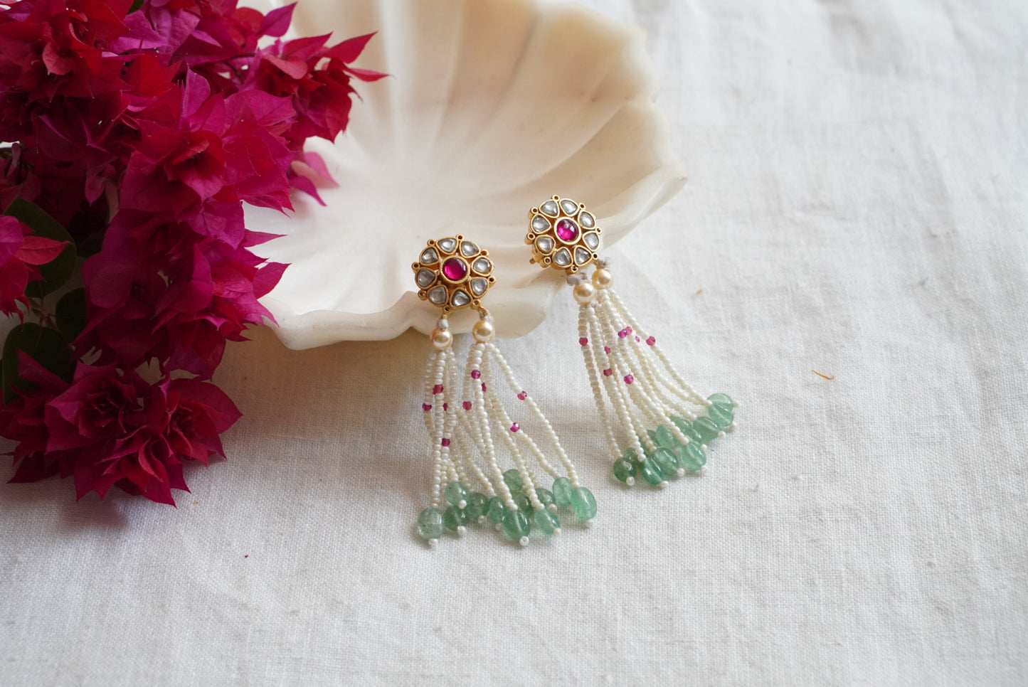 Kundan Earrings  (1-4094)(K)(PREORDER)