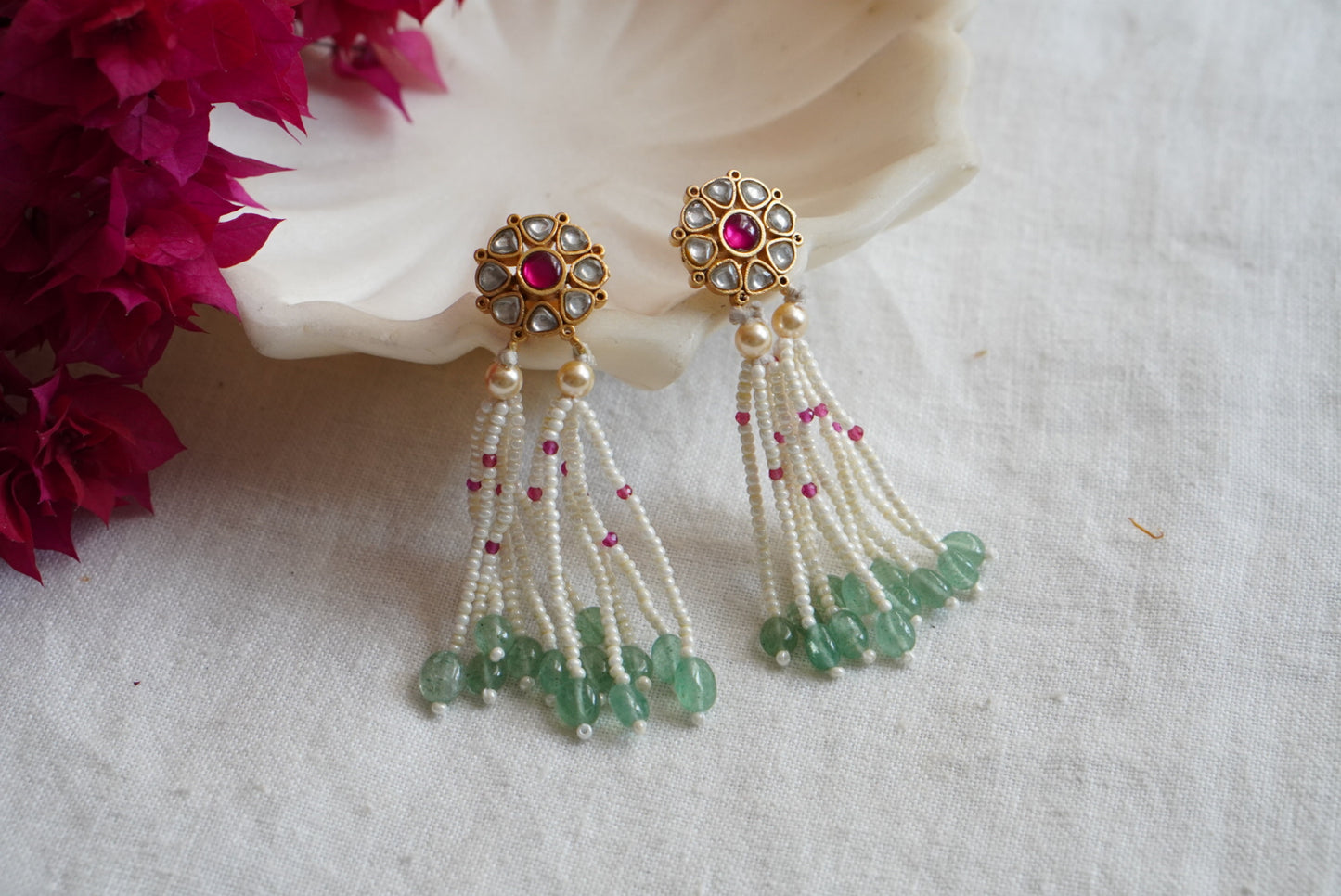 Kundan Earrings  (1-4094)(K)(PREORDER)