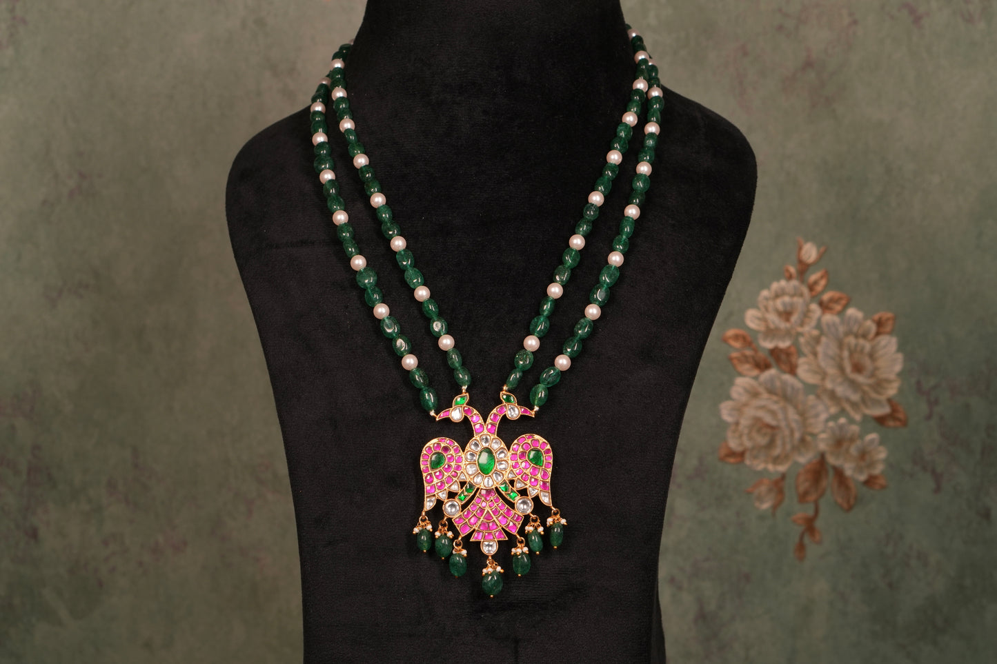 Kundan Reversible Pendant (4-9050)(K)