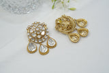 White Stone Polki Earring (1-3875)(B)