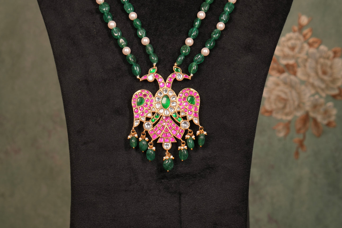 Kundan Reversible Pendant (4-9050)(K)