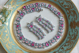 Pink and Turquoise Necklace Set (4-9136)(from turkey) - JEWELSTYLE