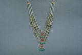Kundan 3 line ranihaar necklace (4-8541)(S)