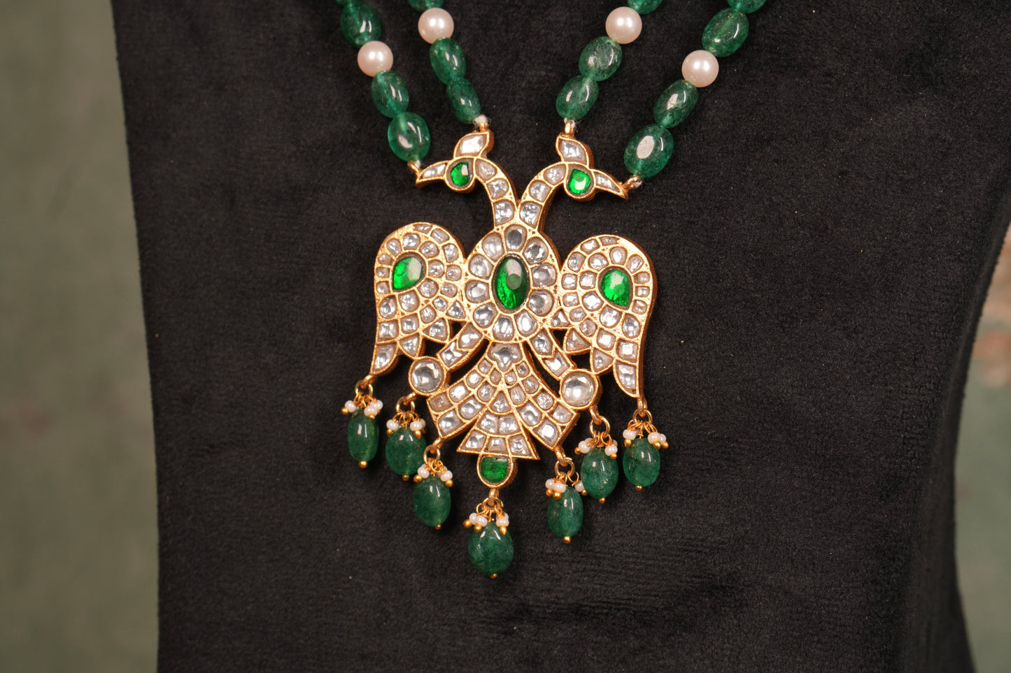 Kundan Reversible Pendant (4-9050)(K)