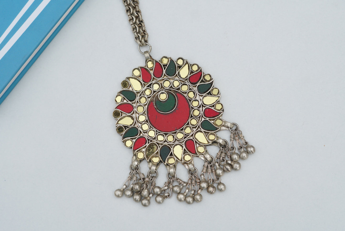 Oxidised pendant Necklace (4-6509)