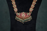 Pink, Green & White Necklace (4-8525)(K)