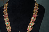 Pink, Green & White Necklace (4-8525)(K)