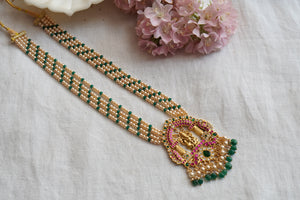 Kundan pendant necklace  (4-7791) (K)