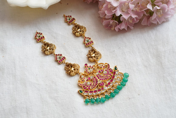 Kundan pendant necklace  (4-7790) (K)