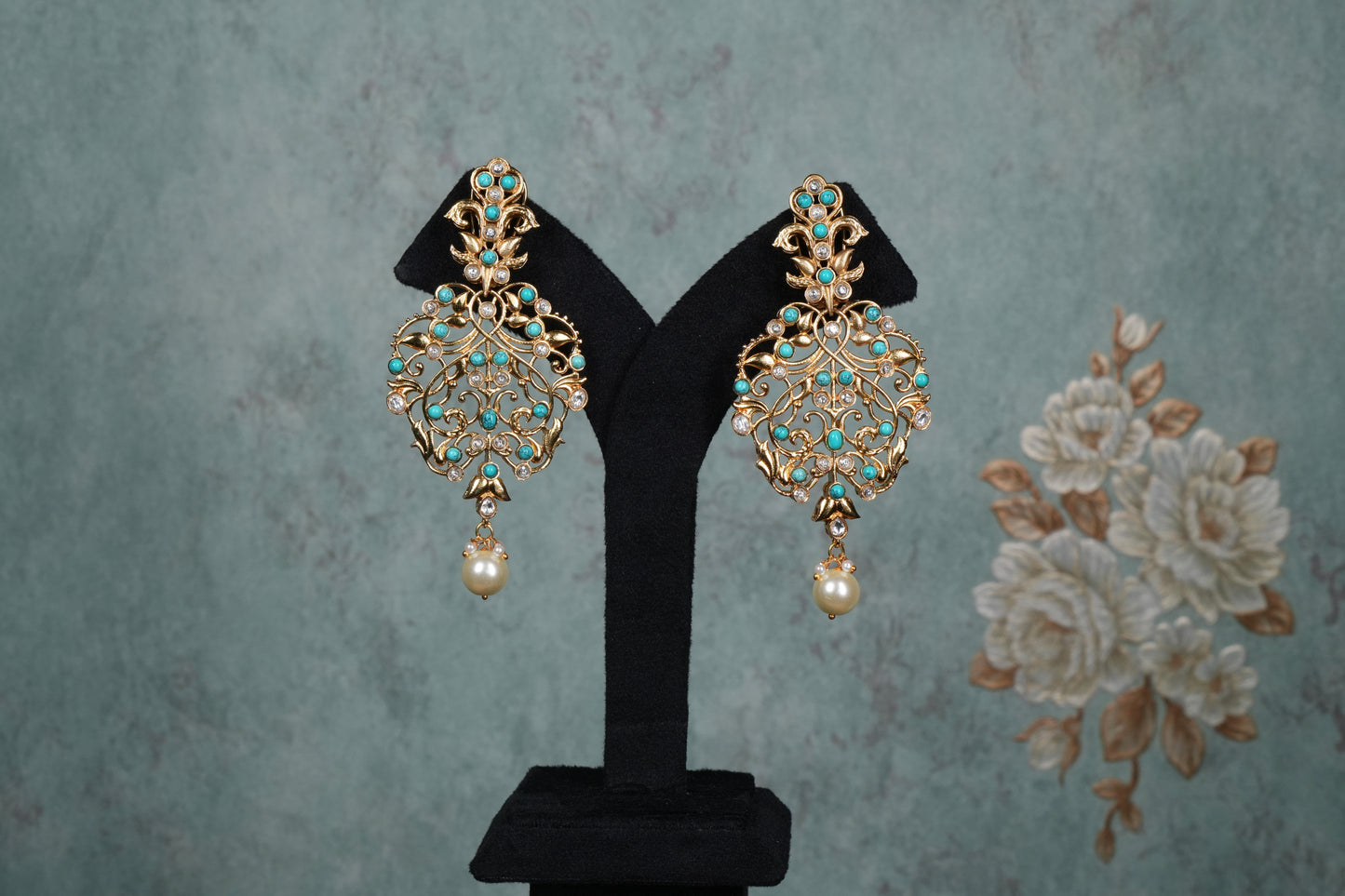 Turquoise Earrings (1-5120)(B)